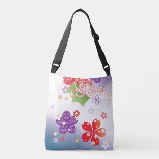 Sac Ajustable Sakura coloré et Dahlia Kimono :: (Devant)