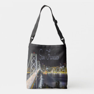 Sac Ajustable San Francisco Night Sky Line Golden Gate Bridge