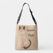 Sac Ajustable Sasha Siamese Cat Person Kitty regarde l'art (Dos)