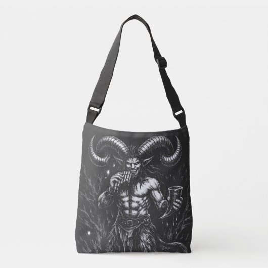 Sac Ajustable Satyre d'hiver cornu — par BurnsInHell (Devant)