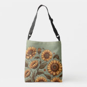 Sac Ajustable Sauge et Tournesols (Dos)