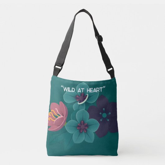 Sac Ajustable « Sauvage au cœur » : (Devant)
