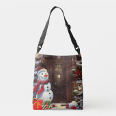 Sac Ajustable Scène de Noël de Snowman (Dos)