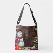 Sac Ajustable Scène de Noël de Snowman (Devant)