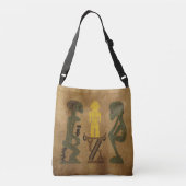 Sac Ajustable Scène tribale africaine abstraite (Dos)