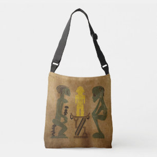 Sac Ajustable Scène tribale africaine abstraite