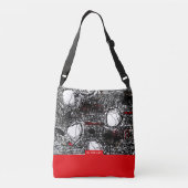 Sac Ajustable Scribble noir et rouge (Dos)