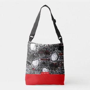 Sac Ajustable Scribble noir et rouge