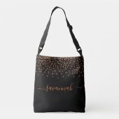 Sac Ajustable Script de nom monogramme or parties scintillant no (Dos)