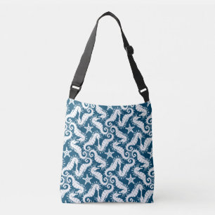 Sac Ajustable Seahorse et Starfish - Motif Vie marine bleue