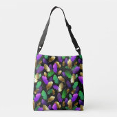 Sac Ajustable Seamless Pattern with Mardi Gras feathers (Dos)