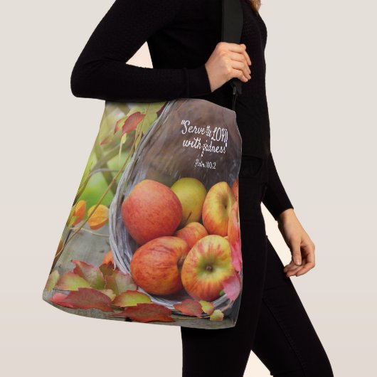 Sac Ajustable Sert de panier d'Apple avec Gladness (De près)