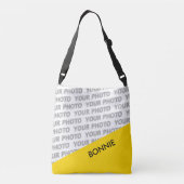 Sac Ajustable SEULS RECTANGLES DE COULEUR - jaune + vos idées (Dos)