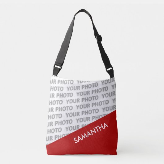 Sac Ajustable SEULS RECTANGLES DE COULEUR - rouge + vos idées (Devant)