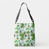 Sac Ajustable Shamrock de la Saint Patrick d’Irlande Vert blanc (Dos)