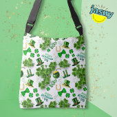 Sac Ajustable Shamrock de la Saint Patrick d’Irlande Vert blanc