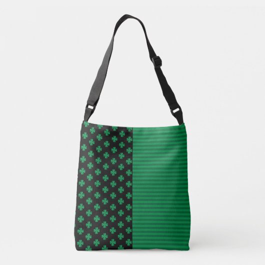 Sac Ajustable Shamrocks et tripes de la Saint-Patrick (Dos)