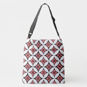 Sac Ajustable Shippo avec Motif Fleur, noir, blanc et rose (Dos)