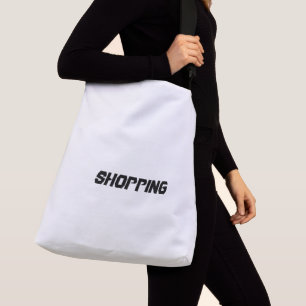 Sac Ajustable Shopping Imprimé Couleur Noire Texte Cadeaux de fe