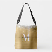 Sac Ajustable Signature Monogram Silver Parties scintillant Gold (Devant)