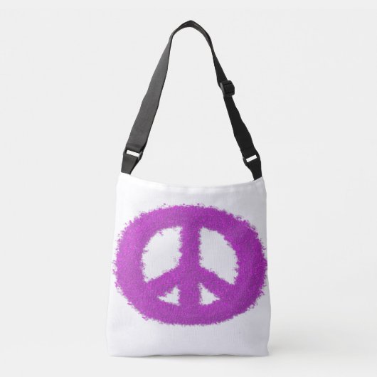 Sac Ajustable Signe de Paix Violet (Devant)