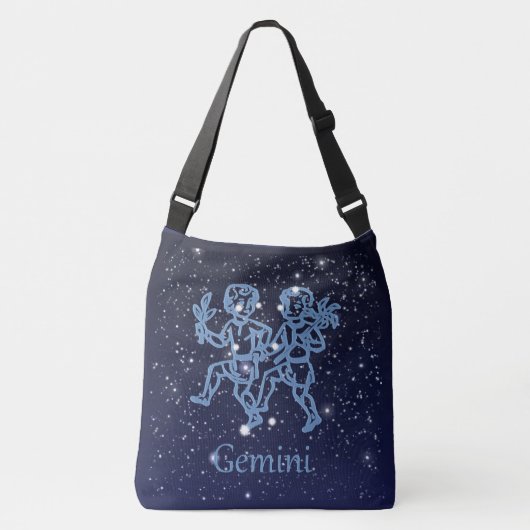Sac Ajustable Signe Gemini Constellation et Zodiaque avec étoile (Devant)