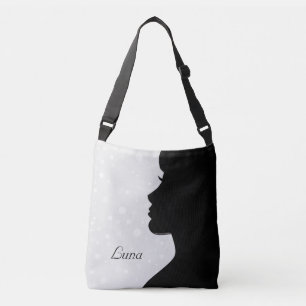 Sac Ajustable Silhouette de femme moderne sur gris clair