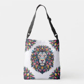 Sac Ajustable Silhouette de Lion Floral (Dos)