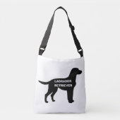Sac Ajustable silhouette du nom du labrador (Devant)