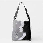 Sac Ajustable Silhouettes de femme corps et âme sur gris (Devant)