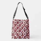Sac Ajustable Silhueta de flores em padrão. (Dos)
