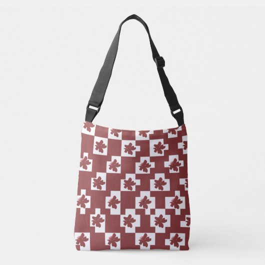Sac Ajustable Silhueta de flores em padrão. (Devant)