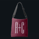Sac Ajustable Simple Couples | White & Burgundy<br><div class="desc">Classy,  bold et moderne.</div>