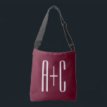 Sac Ajustable Simple Couples | White & Burgundy<br><div class="desc">Classy, bold et moderne.</div>