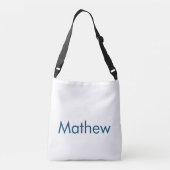 Sac Ajustable simple monogramme de lettre initiale ajouter votre (Dos)