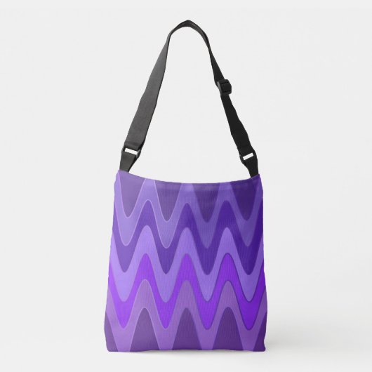 Sac Ajustable Sinus Waves motif - violet violet + vos idées (Devant)