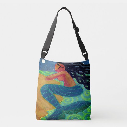 Sac Ajustable Sirène au clair de lune Art Abstrait (Devant)