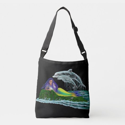 Sac Ajustable Sirène avec dauphins (Devant)