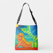 Sac Ajustable Sirène dans l'art Abstrait solaire (Dos)