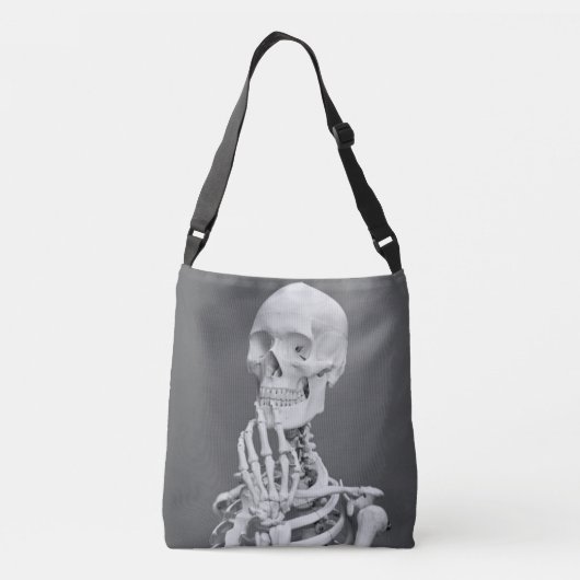 Sac Ajustable Skeleton Skeleton Halloween gris noir et blanc (Dos)