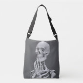 Sac Ajustable Skeleton Skeleton Halloween gris noir et blanc (Devant)