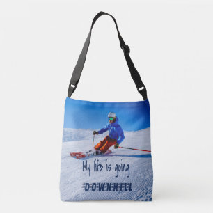 Sac Ajustable Ski de descente Funny Motivational Ski de neige