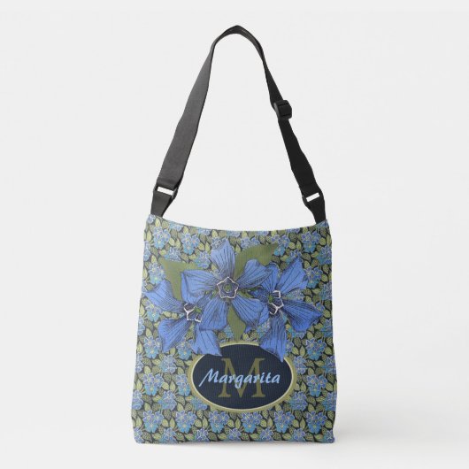 Sac Ajustable Sky Blue Fleur sauvage Monogram Delft (Devant)