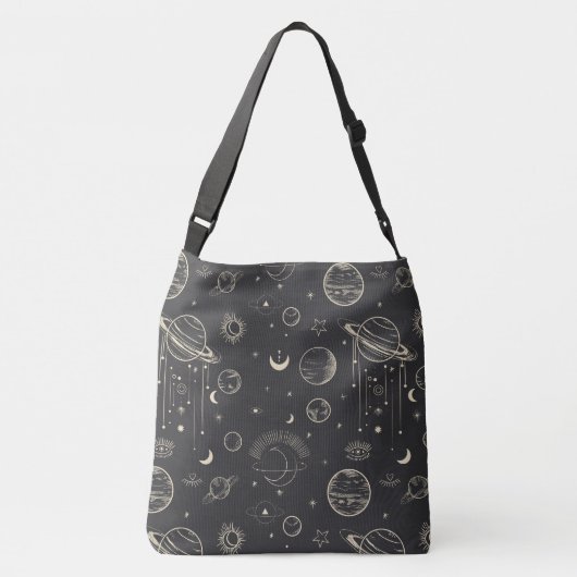 Sac Ajustable Sky Motif Night Moon Stars Sun Celestial Fourre-to (Dos)