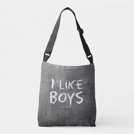 Sac Ajustable SlipperyJoe's I Like Boys sale tableau noir (Devant)