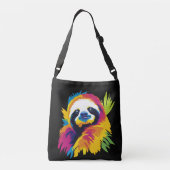 Sac Ajustable Sloth Portrait Illustration Watercolour Painting (Dos)