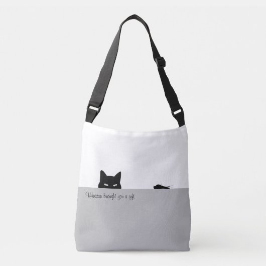 Sac Ajustable Sneaky Cat vous a offert un cadeau (Devant)