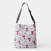 Sac Ajustable Snoopy Black & Magenta Pattern (Dos)
