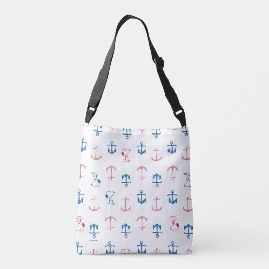 Sac Ajustable Snoopy Nautical Anchor Pattern (Dos)
