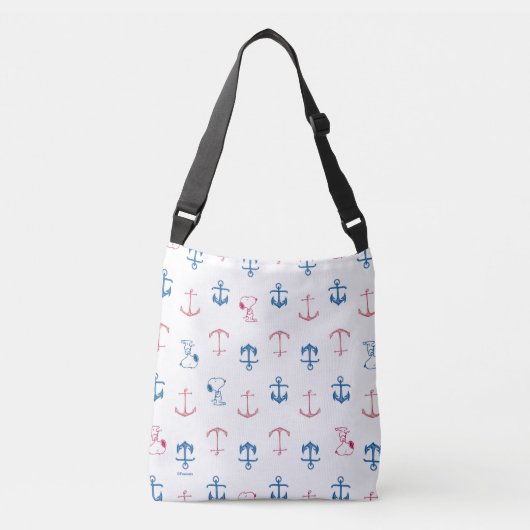 Sac Ajustable Snoopy Nautical Anchor Pattern (Devant)